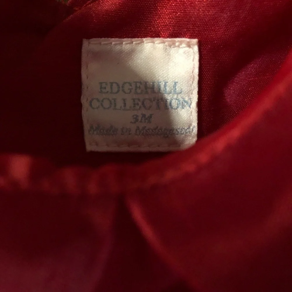 EDGEHILL COLLECTION - INFANT GIRLS RED FORMAL DRESS SIZE 3 MONTHS NWT